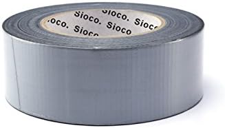 Professional Sioco Fabric Adhesive Tape - Extra Strong - Water Resistant - Color Gray / Silver Matte - Gaffer Tape - Size: 48 mm x 50 m