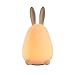 [NEW] APUPPY Bunny Night Light for Kids, Cute Rabbit Silicone Baby Nursery Lamp Sensitive Tap Control 7 Single Colors and Multicolor Breathing Light Dual Modes for Girlfriend Adult Kids Babies Bedroom