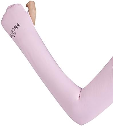 Unisex &amp;Cool Sun Sleeves Block UV Skin Protection Arm cover Sports Sleeves (Pink)