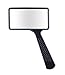 Igoolee Handheld Rectangular Magnifying Glass, Large Horizontal Magnifier Glass 3X Magnification for Reading or Hobby