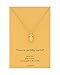 Zealmer Women Inspirational Pineapple Pendant Necklace Real 16K Gold Plated