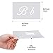 Letter Stencils, Alphabet Templates, Alphabet Stencils Reusable Plastic Art Craft Stencils with Numbers