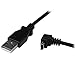 StarTech.com Down Angle Mini USB Cable - 2m - Black - USB A to Mini USB B - USB to Mini USB Cable - Mini USB Charger - USB A to Mini B (USBAMB2MD)