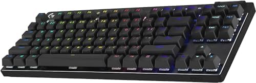 Logitech G PRO X 60% Wireless Gaming Keyboard (Tactile Optical) - Black | Lightspeed, ultra-compact TKL 60% mechanical, for Windows PC, LIGHTSYNC RGB, dual-shot PBT keycaps, optical switches