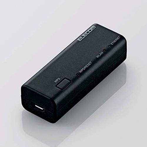 エレコム WiFiルーター 無線LAN ポータブル 300Mbps ACアダプタ付属 WRH-300BK3商品画像