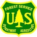Green US Forest Service Shield Sticker 2"