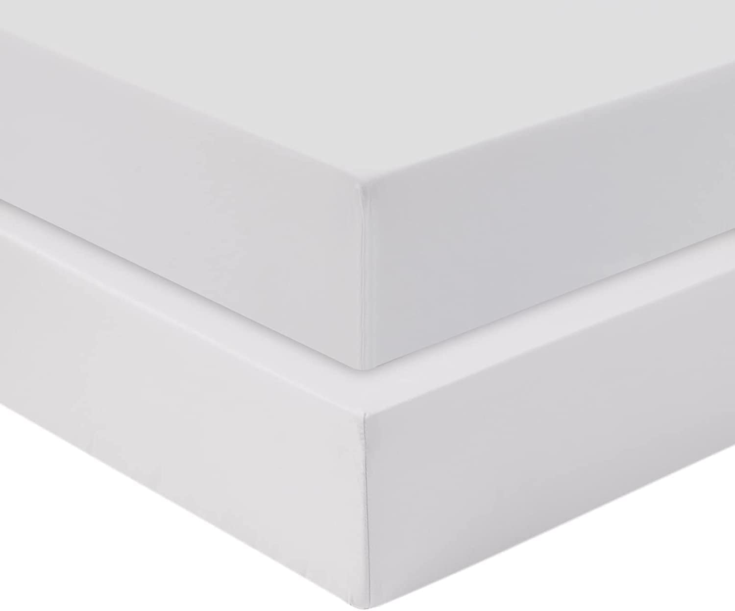 Travel Cot Fitted sheet 95x65 | Travel Cot Mattress Sheets | 4 Way Stretch Soft Bedsheet Hypoallergenic Elasticated Breathable Fitted Cot Sheets ( Pack of 2 , Grey)
