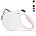 Fida Retractable Dog Leash X-Small Breed, 10 ft Durable Pet Walking Leash for Extra Small Dogs/Cats/Small Animals up to 18 lbs, 360° Tangle Free, White