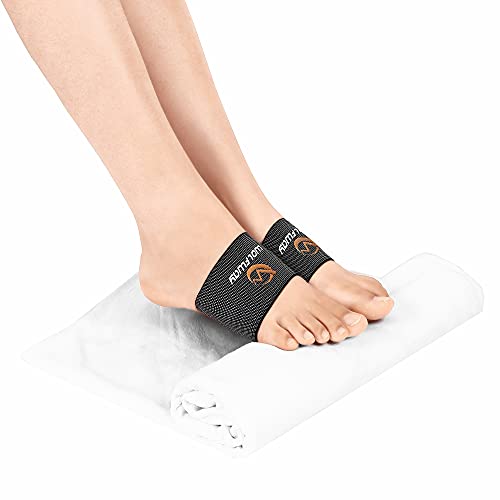 WOLFWAY Highest Copper Arch Supports Foot Wrap Bandage for Women Men