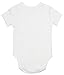 Baby Side Snap Bodysuit Set, Short Sleeve Cotton Boy Girl Kimono Onesie, 4 Pack, White - Short Sleeve, 3-6 Months