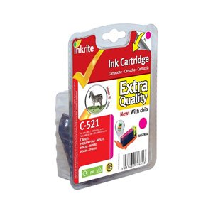 Inkrite Printer Ink for Canon MP620, MP630, MP540, IP4600, IP3600 - CLI-521M Magenta - NGSCM521UWC