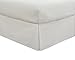 Luxury Hotel Tailored Bed Skirt, Box Pleats, 14 Inch Drop, Twin, White