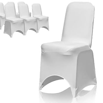 Trimming Shop Blanc Housse De Chaise Spandex Lycra Mariage Banquet