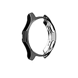 LDFAS Galaxy Watch 46MM Case, Silicone Shock-Proof and Protector Cover Compatible for Samsung Galaxy Watch 46MM (2018) / Gear S3 Frontier (2017) Smartwatch, Black