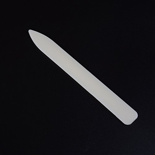 DINGJIN 4 PCS Bone Folder Paper Creaser Crafts Scoring Folding Creasing Paper Crafting Tool Set for DIY Handmade Leather Burnishing Bookbinding Books Cards and Paper Crafts (With a Pouch)