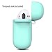 Be-one Waterproof Protective Shock Silicone Charging Cover and Skin with Anti-Lost Strap Suitable for Air Pods (Green)