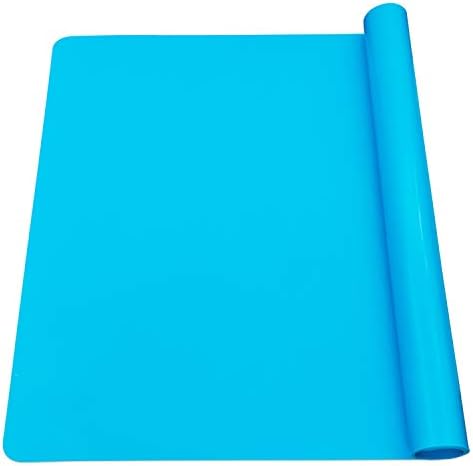 Extra Large Silicone Sheet for Crafts – 27.6” x 19.7” Jewelry Casting Silicone Crafting Mat, Epoxy Resin Painting Pad, Nonstick Nonslip Premium Silicone, Blue Extra Large Silicone Sheet for Crafts – 27.6” x 19.7” Jewelry Casting Silicone Crafting Mat, Epoxy Resin Painting Pad, Nonstick Nonslip Premium Silicone, Blue