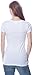 4 Pack Zenana Women's Basic V-Neck T-Shirts, White, White, White, White, Large