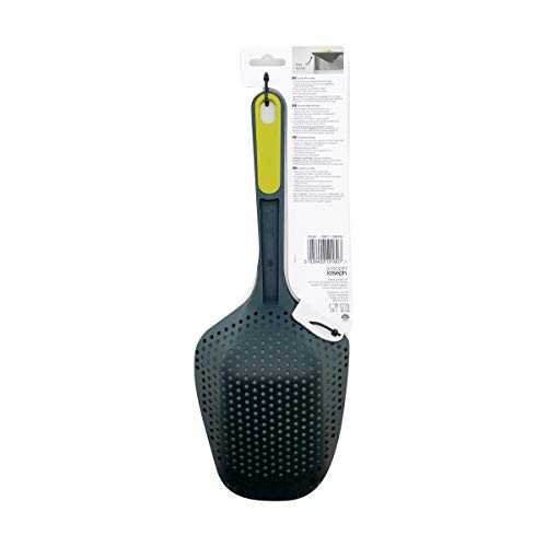 Joseph Joseph Scoop Colander Strainer Slotted Spoon, Large, Gray/Green