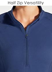 Willit Women's Fleece Running Jacket Pullover