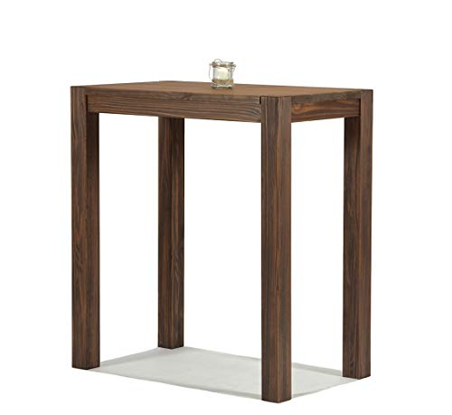 Naturholzmöbel Seidel Hochtisch 90x50cm Rio Bonito Farbton Cognac braun Pinie Massivholz Tisch Bartisch Bistrotisch… – Bild 5