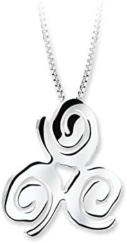 Rose Pendant Necklace Newbridge Silver Irish Made