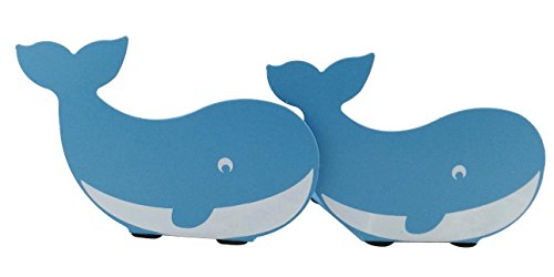 Cute 2.8â€œ Tall Mini Dolphins Pattern Nonslip Metal Kids Bookends For Kids School Study Birthday Christmas Gift Home Desk Decoration