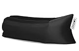 Pouch Couch The Official As Seen On TV Inflatable Air Lounger, Black