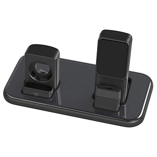 BEACOO Charging Stand for Apple Watch Series 4, 2 in 1 Charging Dock for iPhone Airpods Charging Station for iWatch 4/3/2/1/iPhone Xs/X Max/XR/X/8/8Plus/7/7 Plus /6S /6S Plus