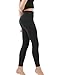 Tesla TM-FYP52-BLK_Large Yoga Pants High-Waist Tummy Control w Hidden Pocket FYP52