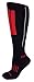 MOXY Socks Black with Red and Gray APeX Fitness Knee-High Socks