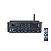 KEiiD Bluetooth 5.0 Stereo Digital Amplifier Receiver RMS 2X 40W for Home Audio Bookshelf Passive Speakers BGM Music System, Compact with FM Radio/USB/TF/ AUX/MP3/Mic, Remote Control Sleep Timerthumb 1