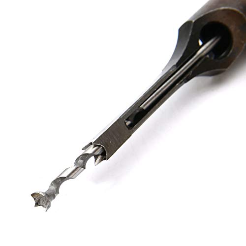 4pc HSS Woodworking Square Hole Drill Bit Mortising Chisel Set Mortiser Drill Bit for DIY Woodworking Tools HRC 48~50 - Thumbnail 3