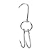 2pcs Stainless Steel Double Hooks + 3pcs S-Hooks for Bacon Hams Meat Processing Butcher Poultry Hook Hanging Drying BBQ Grill Cooking