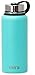 MIRA 40 oz Insulated Water Bottle - Stainless Steel Sports Flask with 2 Lids (Straw & Handle) - Cold Drink Thermos - Teal