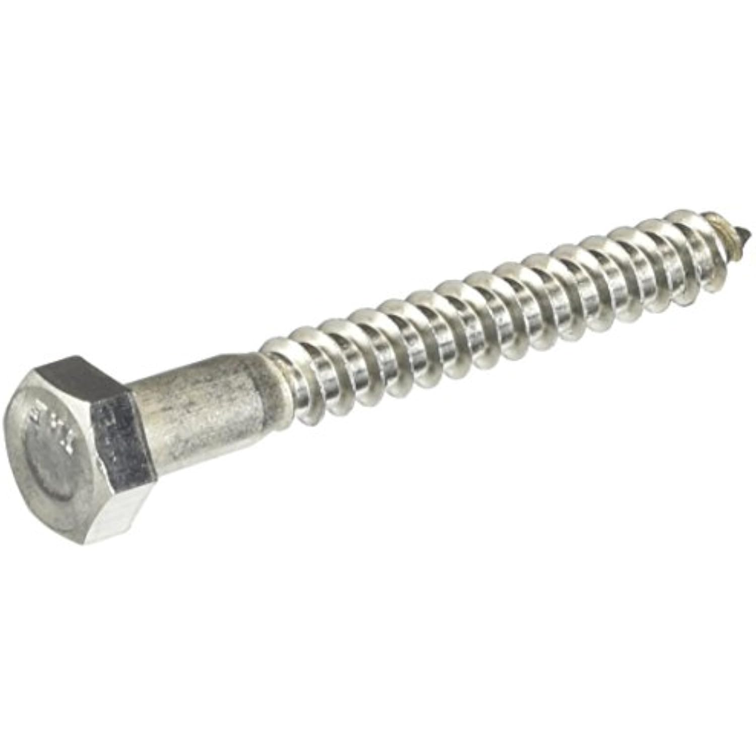 Hillman Zinc Hex Lag Screw 5/8" X 4" – Zinc Plated, Coarse Thread, Hex Head For Wood & Heavy-Duty Fastening