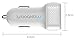 Maxboost Car Charger with SmartUSB Port 4.8A/24W [White/Grey] Charger Adapter Compatible with iPhone 12 11 Pro Max/XS Max/XR/XS/X/8/7/Plus, S20 Ultra/S10/S10+/S10e/Note,LG,Air,Mini,Huawei, Moto,Pixel