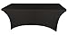 Banquet Tables Pro Black 6 ft. Rectangular Stretch Spandex Tablecloth