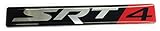 x1 New SRT4 SRT 4 Emblem / Decal / Badge Replaces OEM Mopar Dodge Jeep Chrysler