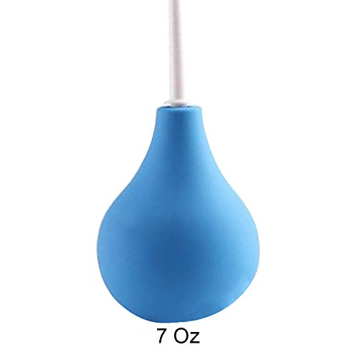 Happy Bum Enema Bulb Syringe - Safe, Comfortable Anal Cleaner Colon Tubes for Enemas - Also Ideal Vaginal Douche Syringe (7 ounces)