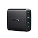 AUKEY USB Wall Charger with 4-Ports 40W / 8A Output & Foldable Plug, Compatible iPhone Xs/XS Max/XR, Samsung Galaxy Note8 / S8, iPad Pro/Air 2 / Mini 4 and More