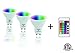 artbrite LED Bulb Light Gu10 Spot Light RGBW With Remote Control ETL ( Set 3 )