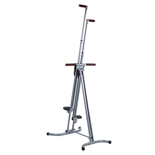 Homgrace Vertical Climber Cardio Exercise, Total Body Workout Climber Machine, Folding Climbing Machine with Resistance for Home Gym Step Climber (Grey)