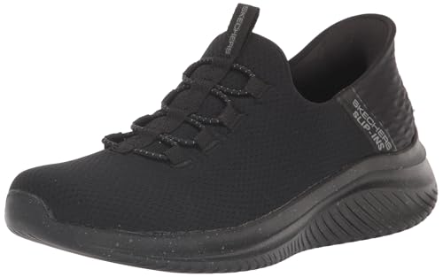 Skechers Men's Ultra Flex 3.0 Right Away Hands Free Slip-in Sneaker Loafer, Bla…