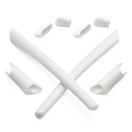 Mryok Replacement Earsocks Nosepieces Kits for Oakley Half Jacket XLJ Sunglass - White