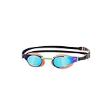 SPEEDO Fastskin Elite Adult Mirror Goggles, Red/Green
