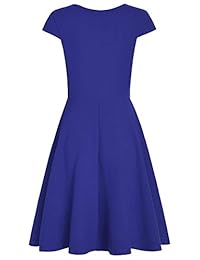 Vestido de cóctel con cuello en V para mujer