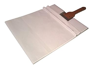 EXO "BIG 16" - 16" Super Peel Pizza Peel with Aluminum Blade and Black Cherry Handle