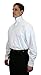 Historical Emporium Men's Victorian High Collar Stud/Cufflink Convertible Dress Shirt L White