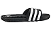 adidas Women's Adissage Slides Sandal, Black/Black/Running White, 11
